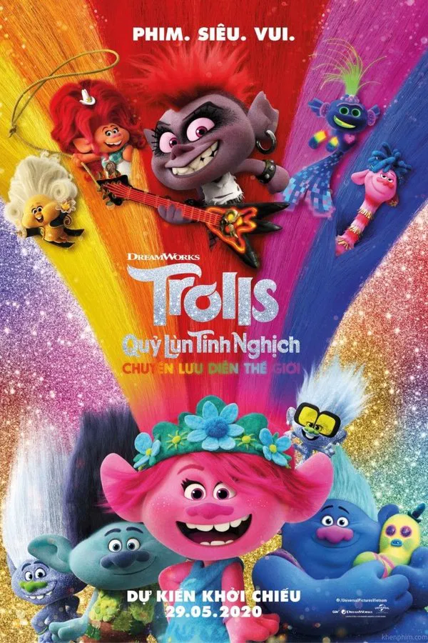 Phim Quỷ Lùn Tinh Nghịch 2: Chuyến Lưu Diễn Thế Giới - Trolls World Tour